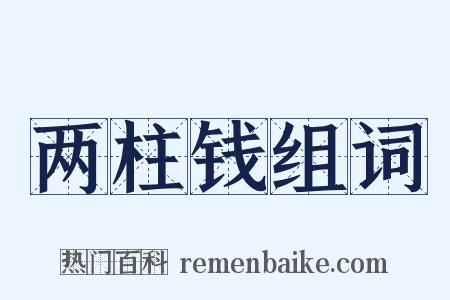 两柱钱组词是什么意思的图片